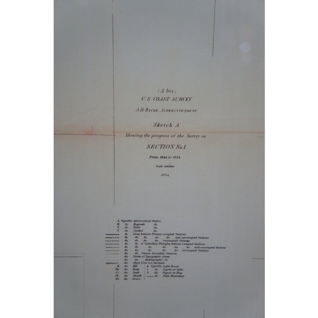 Soicher Marin American Navigational Chart Survey Map of East Coast For Sale - Image 6 of 13