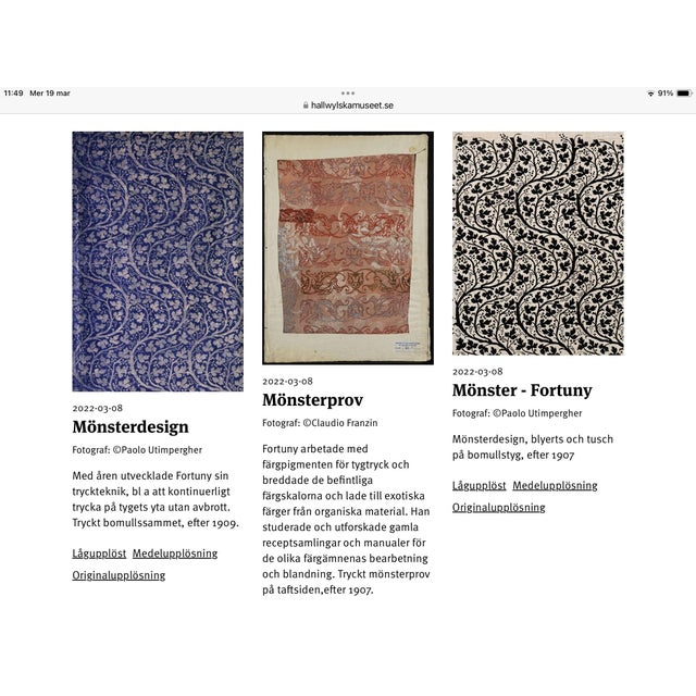 Large Fortuny Vintage Printed Velvet Roll Circa 1930 For Sale - Image 12 of 12