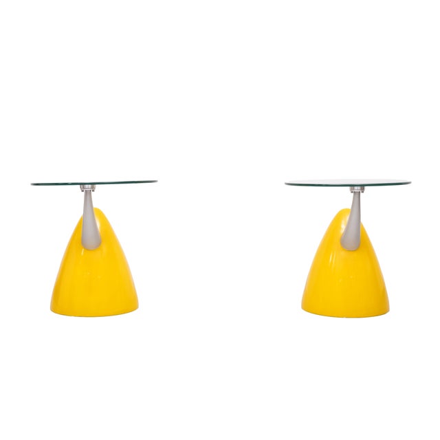 Plastic Space Ace Bullet Side Tables, Italy, 1980s, Set of 2 For Sale - Image 7 of 9