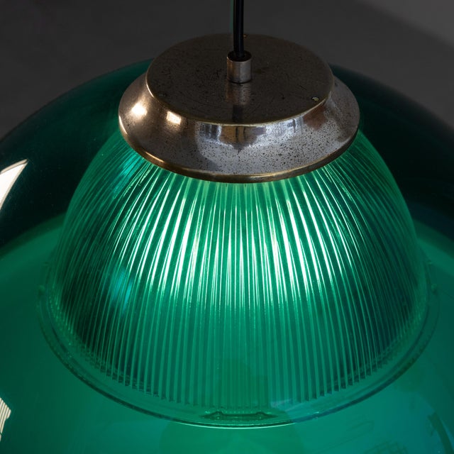 Green Plastic Pendant Lamp, 1960s For Sale - Image 11 of 14