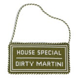 House Special - Dirty Martini Needlepoint Sign For Sale