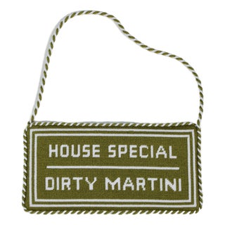 House Special - Dirty Martini Needlepoint Sign For Sale