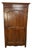 Antique French Provincial Solid Oak Bonnetière Cabinet For Sale