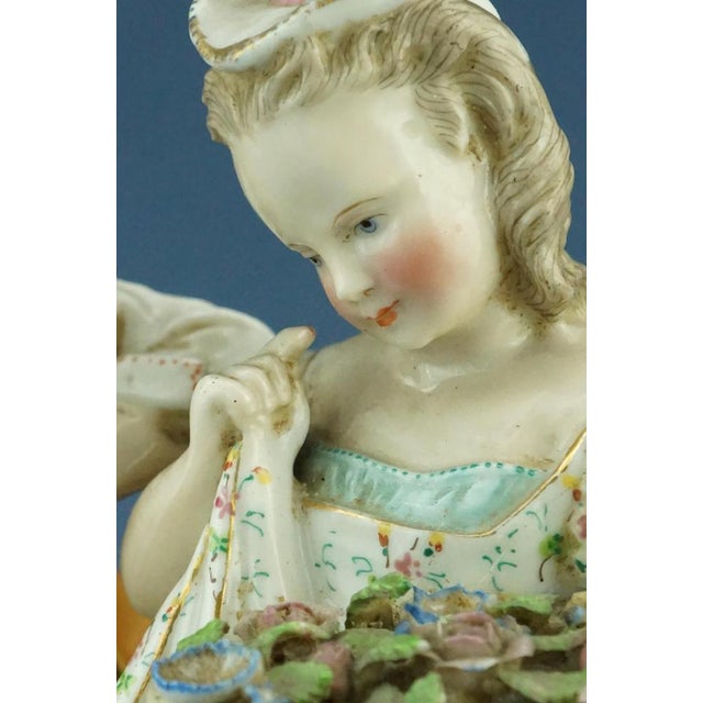 19th Century Art Nouveau Figurine in Porcelain from Ernst Bohne & Söhne Factory, Germany, 1800s For Sale - Image 14 of 18
