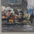 Antique Signed Oil Painting on Board 'Brussels Flower Market on the Grand Place' For Sale - Image 12 of 17