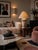 Almond 1980s Postmodern Southwest Style Textured Plaster Lamp Set - Floor & Table (Set of 2) For Sale - Image 8 of 11