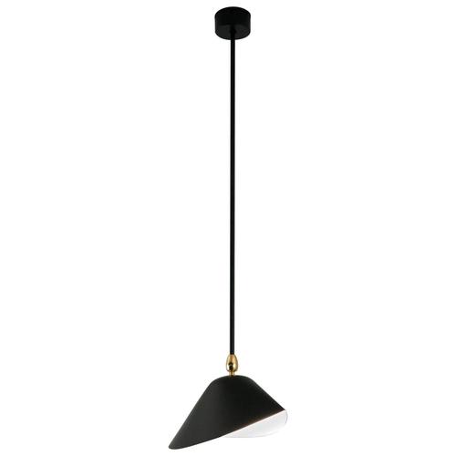 Black Mid-Century Modern Black Library Hanging Lamp by Serge Mouille For Sale - Image 8 of 8