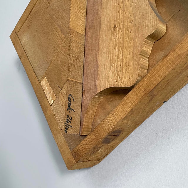 Mario Ceroli, Sculpture Profilo Di Moravia, 1970s, Wood For Sale - Image 4 of 12