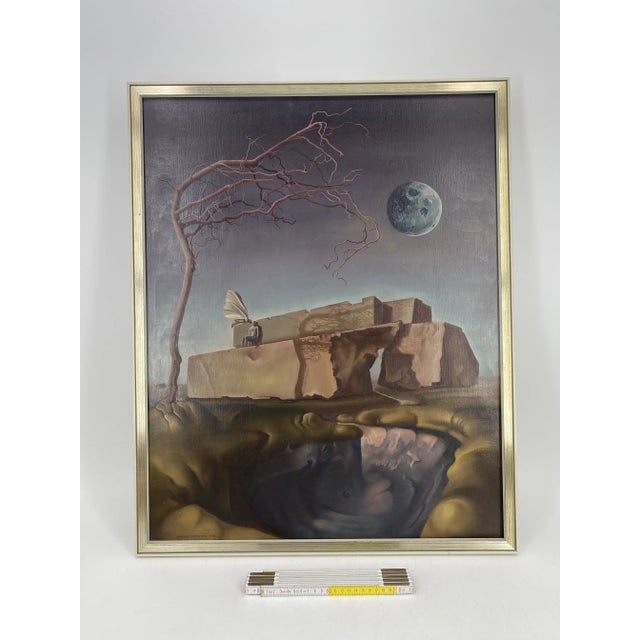 A painting *by the Polish painter Andrzej Kolpanowicz *Andrzej Kolpanowicz, 1938, Krakow- 2017 *known for his surrealistic...