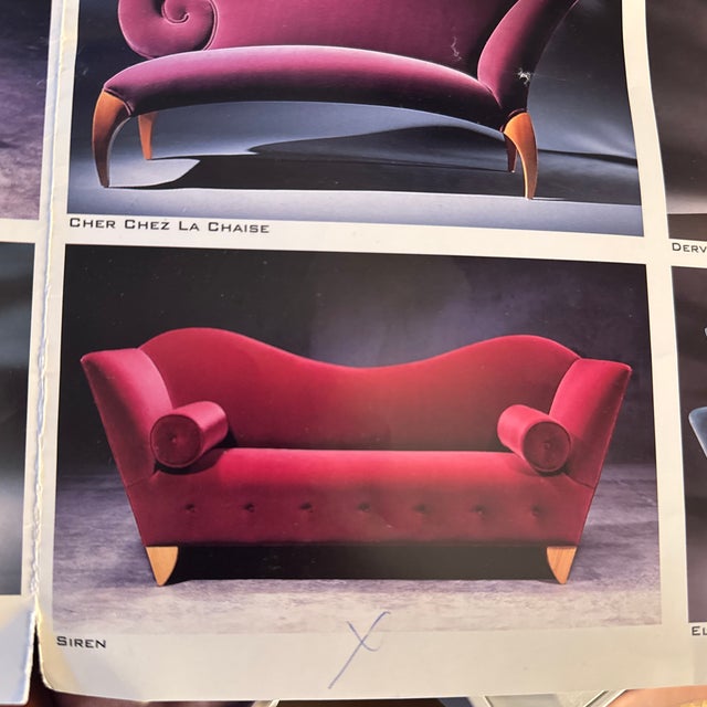 Textile Royal Blue Velvet Sofa Avant-Garde Style For Sale - Image 7 of 7