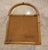 Beige Vintage Petite Arched Rattan & Bamboo Wall Mirror For Sale - Image 8 of 12
