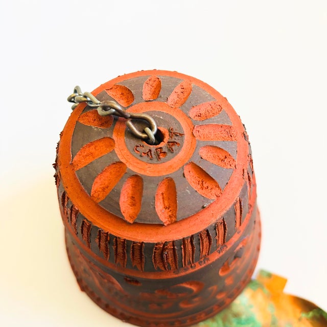 Rose Cabat Pottery Bird Wind Bell For Sale - Image 4 of 10