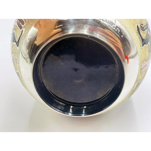 1960s Miguel Pineda Silver-Plated Enamel Bowl With Mayan Motifs, Taxco Mexico For Sale - Image 16 of 16