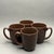 Mid-Century Modern Vintage Corelle Stoneware Chocolate Brown Coffee Mugs - Set of 4 For Sale - Image 3 of 11