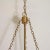 Metal "Fishbowl" Glass and Brass Pendant For Sale - Image 7 of 8