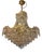 Large Hollywood Regency Crystal Chandelier, Italy, 1965-1975 For Sale