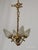 French Antique Darling 4 Arm 4 Light Glowing Ribbons and Bows Flame Torch Chandelier For Sale - Image 3 of 17