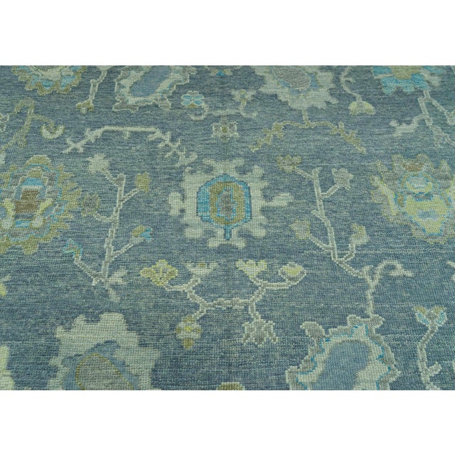 Turkish Turkish Oushak Rug 7'8" x 9'1" #19103 For Sale - Image 3 of 8