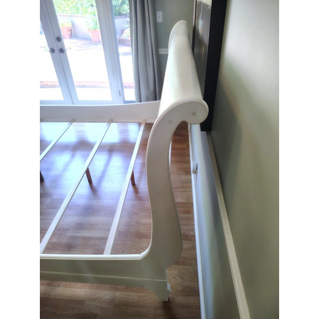 White Ethan Allen King Sleigh Bed For Sale - Image 8 of 17