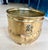 Vintage English Hand-Hammered Brass Lion Head Cachepot Jardinière For Sale - Image 10 of 12