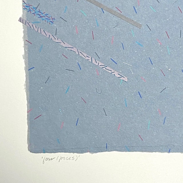 Jody Williams - “Forces” (1987, Handmade Paper, pencil, Collage). Signed in lower right hand corner. Handmade paper...