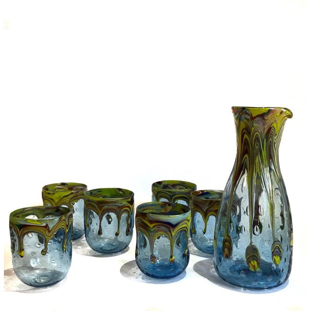 Contemporary Drinking Set by Maryana Iskra for Ribes Studio, Set of 7 For Sale - Image 3 of 18