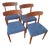 Vintage Swedish Dining Chairs in Teak from Brande Møbelindustri, Set of 4 For Sale