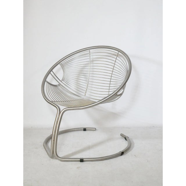Wire Model No. 71 Lounge Chair from Till Behrens, 1980s For Sale - Image 4 of 8