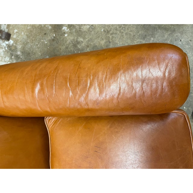 Ralph Lauren Leather Club Chair For Sale - Image 9 of 9