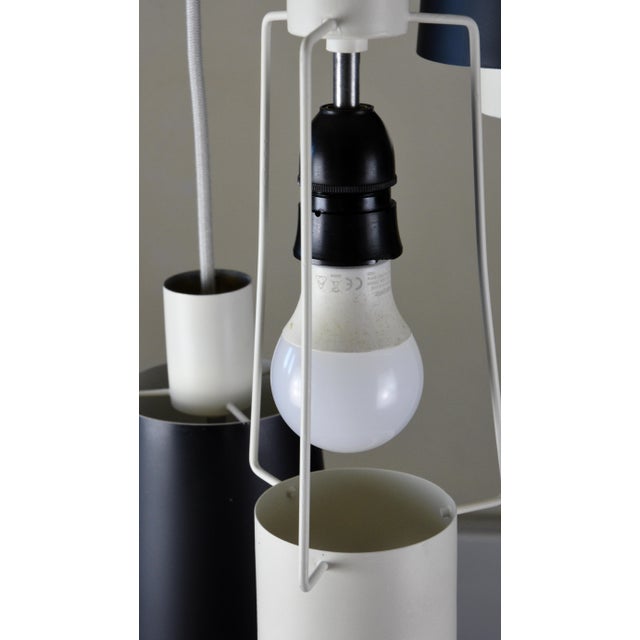 3-Light Pendant by Bent Karlby for Lyfa, Denmark, 1950s For Sale - Image 11 of 16