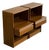 Teak Nightstands Set of 2 With Single Drawer and Open Shelf Danish Mid-Century Modern 1970s For Sale