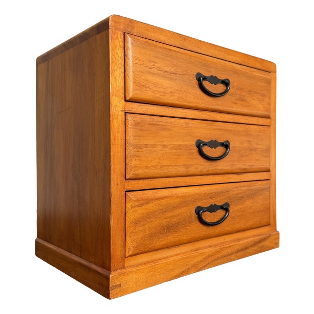 Small Vintage Japanese Chest of 3 Drawers, 1970s For Sale