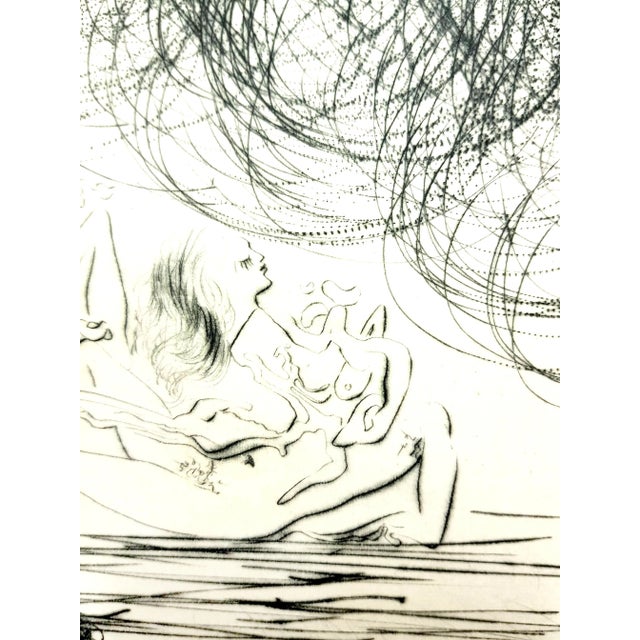 Salvador Dali - Kneeling Knight - Original Etching 1969 For Sale - Image 4 of 10