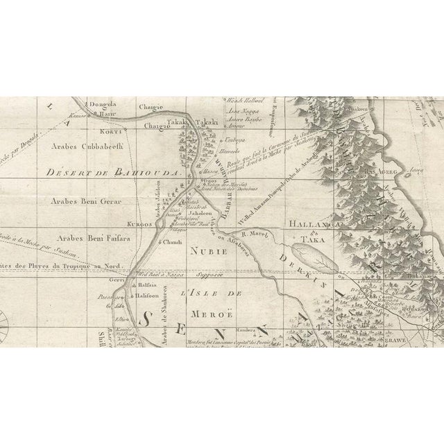 Paper Antique Map of James Bruce's Journey to the Source of the Nile, 1790 For Sale - Image 7 of 13