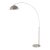 1960s Luna Bella Mid Century Modern Floor Lamp - Satin Nickel Shade, Dimmable Living Room Lamp For Sale