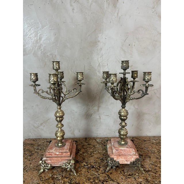 Vintage Candlesticks, 1940, Set of 2 For Sale - Image 9 of 11