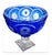 An exceptional Hand-Cut Blue Lead Crystal Centrepiece Bowl A superb and highly decorative hand-cut lead crystal...