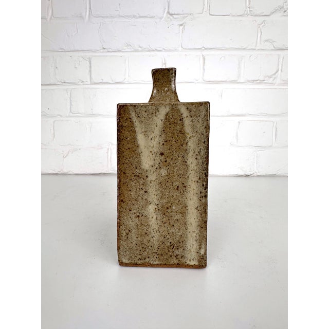 1970s Brutalist Danish Studio Stoneware Vase in the style of Tatsuzo Shimaoka, 1970s For Sale - Image 5 of 12