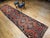 Antique Caucasian Karabagh Runner, Hand-Knotted Wool, Red & Navy, 4' x 17' For Sale - Image 13 of 13
