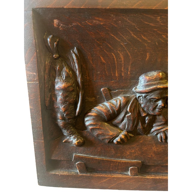 Early 20th Century C 1900 Oak Carving For Sale - Image 5 of 6