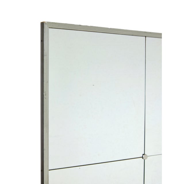 Mid-Century Scandinavian Wall Mirror with Grey Frame, 1960 For Sale - Image 4 of 6