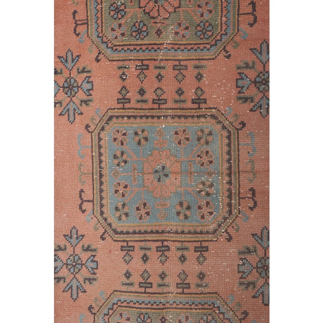 Turkish Oushak Extra Long and Wide Runner - Stair Tread 2'7'' X 21'4'' For Sale - Image 10 of 12