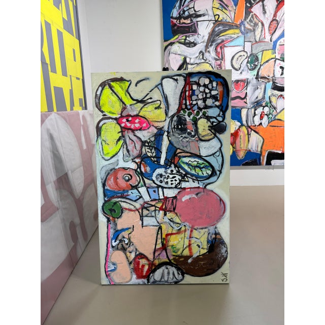 Scott Harper Mixed Media Painting titled “Hatching from the seed of your mind” 2024 For Sale In West Palm - Image 6 of 8