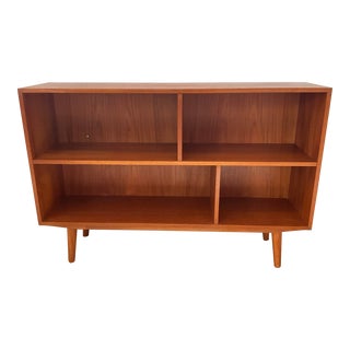 Danish Teak Bookcase With Adjustable Shelves For Sale