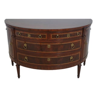 Karges French Louis XVI Walnut Dresser Commode Server For Sale