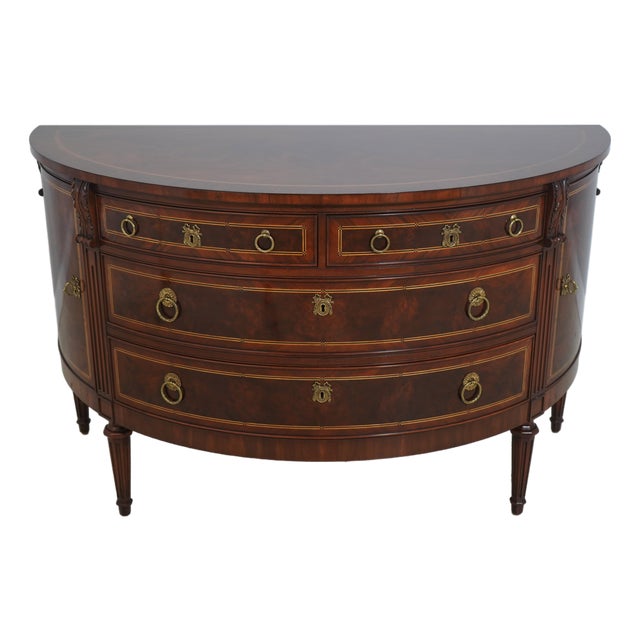 Karges French Louis XVI Walnut Dresser Commode Server For Sale