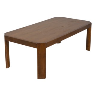 Vintage Walnut Coffee Table, Italy, 1960s For Sale