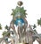 Transparent Italian Murano Glass Multi-Color Floral Chandelier For Sale - Image 8 of 11