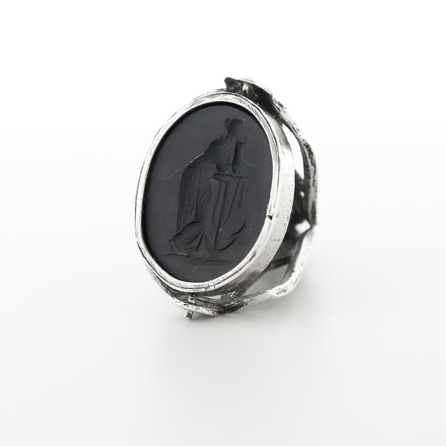 Pair of Antique Spinner Watch Fobs With Wedgwood & Bentley Basalt Intaglio Seals For Sale - Image 18 of 18