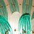 Mid-Century Modern Aqua Green and White Palmette Lamp from Barovier & Toso, 1960s For Sale - Image 3 of 6